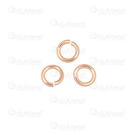 1756-0010-04 - Rose Gold Filled 14k Jump Ring 4x0.7mm-22GA Click & Lock 25pcs USA 1756-0010-04,Gold Filled,montreal, quebec, canada, beads, wholesale
