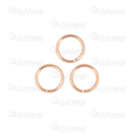 1756-0010-06 - Rose Gold Filled 14k Jump Ring 6x0.7mm-22GA Click & Lock 20pcs USA 1756-0010-06,Findings,Rings,20pcs,Rose Gold Filled 14k,Jump Ring,6x0.76mm,Yellow,Metal,Click & Lock,20pcs,USA,montreal, quebec, canada, beads, wholesale