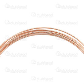 1756-0170-18 - Rose Gold Filled 14k Wire Hard 18 Gauge 1mm 4m (13ft) USA 1756-0170-18,Gold Filled,Wires,Rose Gold Filled 14k,Wire,18 Gauge,App. 15g,4m (13ft),USA,montreal, quebec, canada, beads, wholesale