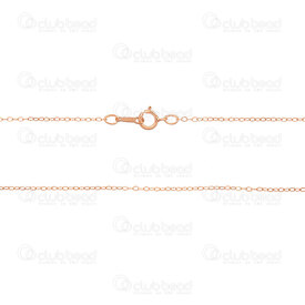 1756-0412-18 - Or Rose Rempli 14k Chaîne Collier Forçat Plat 1.2x1.6x0.4mm 18" 1pc É-U 1756-0412-18,Or rempli,1pc,Rose Gold Filled 14k,Flat Cable,Chaîne,Collier,18",1.2x1.6x0.4mm,1pc,É-U,montreal, quebec, canada, beads, wholesale