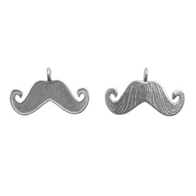 1760-1030 - Pendentif Étain Fabriqué au Québec Moustache 20X32MM 10pcs Canada 1760-1030,montreal, quebec, canada, beads, wholesale