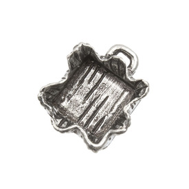 *1760-1092 - Pewter Bezel Cup Pendant Square 16x20mm 5pcs Made in Quebec, Canada Limited Quantity! *1760-1092,etain,Pewter,Bezel Cup Pendant,Free Form,Square,16X20MM,Grey,Metal,5pcs,Made in Quebec, Canada,Limited Quantity!,montreal, quebec, canada, beads, wholesale