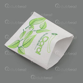 2001-0012-10GN - Wrapping paper bag 10x11cm Green 90pcs 2001-0012-10GN,Bags,Paper,montreal, quebec, canada, beads, wholesale
