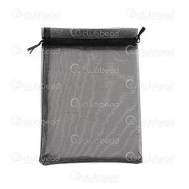 2001-0334-04 - Organza Bag Black 9X12cm 10pcs 2001-0334-04,Bags,montreal, quebec, canada, beads, wholesale