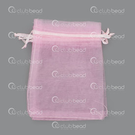 2001-0334-06 - Organza Bag Pink 9X12cm 10 pcs 2001-0334-06,Bags,Plastic,montreal, quebec, canada, beads, wholesale