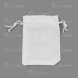 2001-0399-0904 - Fabrics Bag White 7x9cm 10pcs 2001-0399-0904,2,montreal, quebec, canada, beads, wholesale