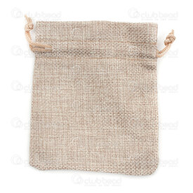 2001-0433-002 - Hand made hemp bag 9x12cm Beige 10pcs 2001-0433-002,montreal, quebec, canada, beads, wholesale
