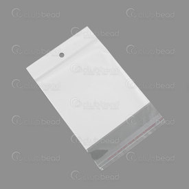 2001-0542 - plastic reclosable bag with white patch clear 90x95mm, 200 pcs 2001-0542,Plastic,montreal, quebec, canada, beads, wholesale