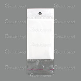 2001-0548-200 - Plastic Bag Self-Seal Clear front/White back 50X80mm 200pcs 2001-0548-200,Bags,montreal, quebec, canada, beads, wholesale