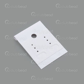 2001-0900-02WH - Plastic Hanging Earring Card Velvet White 38x51mm 50pcs 2001-0900-02WH,Packaging products,Earrings cards,Plastic,Plastic,Hanging Earring Card,Velvet,White,38x51mm,50pcs,China,montreal, quebec, canada, beads, wholesale