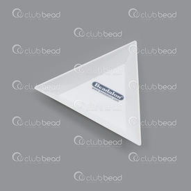 207A-020 - Plastic Tray Triangle White 5cm 12pcs 207A-020,Tray,montreal, quebec, canada, beads, wholesale