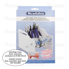 207A-040 - Beadalon Rack for Tools and Spools Assembly Required, Tools, accessories, spool tamer not included White 1pc India 207A-040,Tools and accessories,Spool tamer wire dispenser,montreal, quebec, canada, beads, wholesale