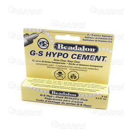215A-020 - G-S Hypo Cement Bead Stringing Glue with Precision Applicator Beadalon 9ml 0.3 fl oz USA 215A-020,montreal, quebec, canada, beads, wholesale