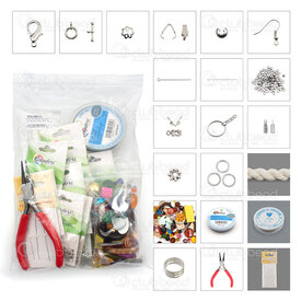 2400-0010 - Jewelry Making Beginners Kit (Tool/Findings/Beads) 1 Kit 2400-0010,montreal, quebec, canada, beads, wholesale