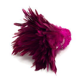 2501-0211-02 - Plume Coq Rose Bouquet  5-6 Pouces 2501-0211-02,bun,montreal, quebec, canada, beads, wholesale