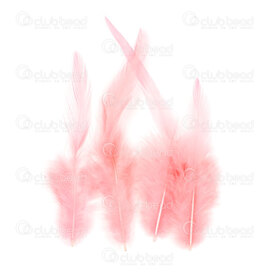 2501-0215-12 - Plume Coq Rose App. 6.5gr 50pcs  12-15cm 2501-0215-12,Plumes naturelles,montreal, quebec, canada, beads, wholesale