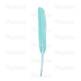2501-0223-20 - Duck Feather Turquoise Light 15cm 50pcs 2501-0223-20,Feathers natural,50pcs,15cm,Feather,Duck,Turquoise Light,15cm,50pcs,China,montreal, quebec, canada, beads, wholesale