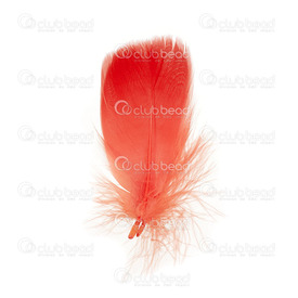 2501-0224-18 - Plume Oie Rouge 100pcs 2501-0224-18,Feather,Goose,Red,8x12cm,100pcs,Chine,montreal, quebec, canada, beads, wholesale