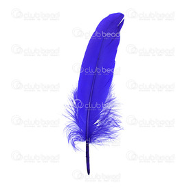 2501-0224-24 - Plume Oie Bleu royal 15-25cm App.7g. 2501-0224-24,15-25cm,Feather,Goose,Royal Blue,15-25cm,app.7g.,Chine,montreal, quebec, canada, beads, wholesale