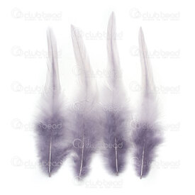 2501-0250-06 - Plume Coq Gris Bleuté 12-15cm 50pcs 2501-0250-06,Plumes naturelles,montreal, quebec, canada, beads, wholesale