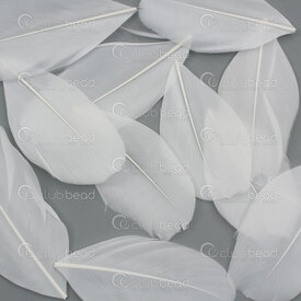 2501-0261-02 - Plume Oie Blanc 5-8cm 50pcs 2501-0261-02,White,Feather,Goose,White,5-8cm,50pcs,Chine,montreal, quebec, canada, beads, wholesale