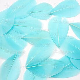 2501-0261-06 - Feather Goose Light Turquoise 5-8cm 50pcs 2501-0261-06,Feathers natural,Feather,Goose,Light Turquoise,5-8cm,50pcs,China,montreal, quebec, canada, beads, wholesale