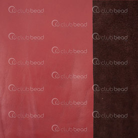 2501-0400-20 - Cow Suede Leather Hard Thick Red App. 12x12in 1pc Italy 2501-0400-20,Textile,Leather,Cow,Split Leather,Red,App. 12x12'',1pc,Italy,Limited Quantity,montreal, quebec, canada, beads, wholesale