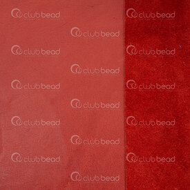 2501-0400-38 - Cow Leather Soft Thin Atlas Red App. 12x12in Thickness app. 1mm 1pc Italy 2501-0400-38,2501-0400,montreal, quebec, canada, beads, wholesale