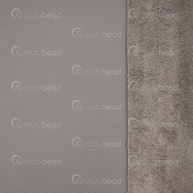 2501-0404-02 - Pig Leather Soft Grey 10x10in Thickness app. 1mm 1pc Italy 2501-0404-02,Textile,Leather,montreal, quebec, canada, beads, wholesale