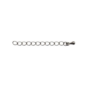 2601-0310-BN - Metal Solder Chain Extension 2'' Black Nickel 50pcs 2601-0310-BN,Extension chain / Chain extender,Metal,Solder Chain Extension,2'',Grey,Black Nickel,Metal,50pcs,China,montreal, quebec, canada, beads, wholesale