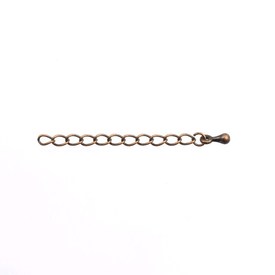 2601-0310-OXCO - Metal Solder Chain Extension 2'' Antique Copper 50pcs 2601-0310-OXCO,Chains,Antique Copper,Metal,Solder Chain Extension,2'',Brown,Antique Copper,Metal,50pcs,China,montreal, quebec, canada, beads, wholesale