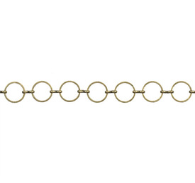 2601-0458-OXBR - Metal Chain Linked Round 12mm Antique Brass 10m 2601-0458-OXBR,Chains,10m,Metal,Chain,Linked Round,12mm,Antique Brass,10m,China,montreal, quebec, canada, beads, wholesale