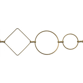 *2601-0466-OXBR - Metal Chain Linked Losange and Round 34x36mm-30mm Antique Brass 10m *2601-0466-OXBR,Clearance by Category,Chains,Metal,Metal,Chain,Linked Losange and Round,34x36mm-30mm,Antique Brass,10m,China,montreal, quebec, canada, beads, wholesale