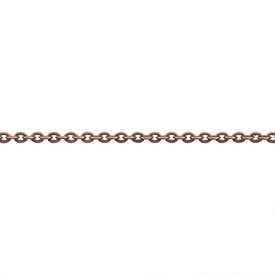 2601-0480-OXCO - Metal Mirror Cable Chain Soldered Brass 2x1.5mm Antique Copper 25m Roll 2601-0480-OXCO,Cable chain : Mirror,Metal,Mirror Cable,Chain,Soldered Brass,2x1.5mm,Antique Copper,25m Roll,China,montreal, quebec, canada, beads, wholesale