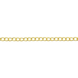 *2601-0538-GL - Metal Curb Chain 7.9x5.6mm Gold 1 Yard *2601-0538-GL,montreal, quebec, canada, beads, wholesale