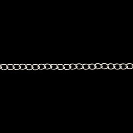 *2601-0538-SL - Metal Curb Chain 7.9x5.6mm Silver 1 Yard *2601-0538-SL,montreal, quebec, canada, beads, wholesale