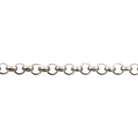 2601-0590-SL - Metal Rolo Chain Iron 3.8mm Silver 1 Yard 2601-0590-SL,montreal, quebec, canada, beads, wholesale