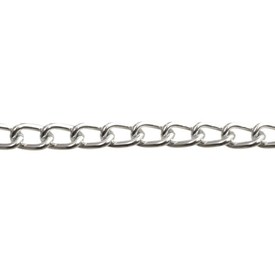 2601-0601-10 - Aluminium Curb Chain 9.7x5.9mm Silver 10m Spool 2601-0601-10,Chains,Silver,Aluminium,Curb,Chain,9.7X5.9mm,Silver,10m Roll,China,montreal, quebec, canada, beads, wholesale