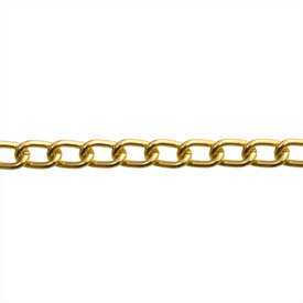 *2601-0701-12 - Aluminium Curb Chain 9.7x5.9mm Dark Gold 1m *2601-0701-12,montreal, quebec, canada, beads, wholesale