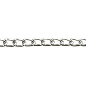 *2601-0702-10 - Aluminium Curb Chain 4.4x2.8mm Silver 1m *2601-0702-10,montreal, quebec, canada, beads, wholesale