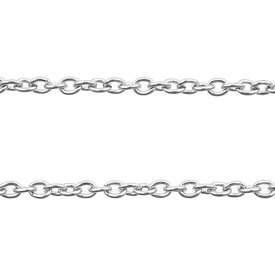 2601-1100 - Stainless Steel 304 Cable Chain 2.7x3.9mm 1 Yard 2601-1100,montreal, quebec, canada, beads, wholesale