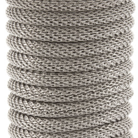 *2601-1420 - Metal European Style Mesh Chain 3.2mm Nickel 5m Roll *2601-1420,montreal, quebec, canada, beads, wholesale