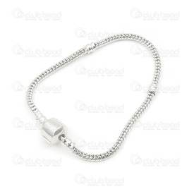 2601-1496-SL - metal european style snake chain 3mm 18cm silver 2601-1496-SL,Chains,Bracelet with clasp,Metal,European Style,Snake Chain,Bracelet,7'',3mm,Silver,1 pc,China,montreal, quebec, canada, beads, wholesale