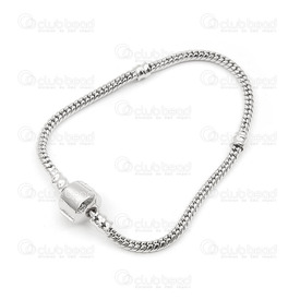 2601-1496 - Metal European Style Snake Chain Bracelet 7'' 1 pc 2601-1496,European style,Chains,Metal,European Style,Snake Chain,Bracelet,7'',1 pc,China,montreal, quebec, canada, beads, wholesale