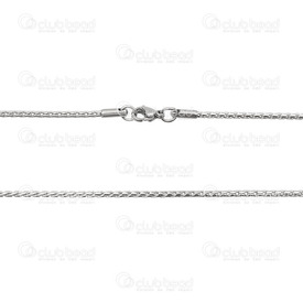2601-1809-30 - Stainless Steel 304 Cable Chain 1.5mm Necklace 30" (76.2cm) Natural 1pc 2601-1809-30,Chains,1pc,30" (76.2cm),Stainless Steel 304,Cable,Chain,Necklace,30" (76.2cm),1.5mm,Natural,1pc,China,montreal, quebec, canada, beads, wholesale