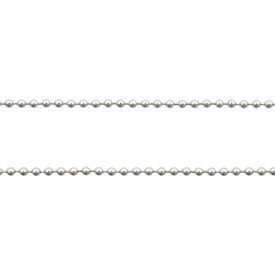 2602-1610-N - Stainless Steel Ball Chain 2.4mm Natural 10m Roll 2602-1610-N,Stainless Steel,Ball,Chain,2.4mm,Natural,10m Roll,montreal, quebec, canada, beads, wholesale