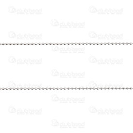 2602-1610-N1.6 - Stainless Steel 304 Ball Chain 1.6mm Natural 10m Roll 2602-1610-N1.6,Chains,Stainless Steel ,Stainless Steel 304,Ball,Chain,1.6mm,Natural,10m Roll,China,montreal, quebec, canada, beads, wholesale