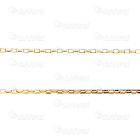 2602-1805-N2-G - Stainless Steel 304 Venetian Box Chain 2mm Natural 5m Roll 2602-1805-N2-G,Chains,By styles,Venitian,Stainless Steel 304,Venetian Box,Chain,2mm,Natural,5m Roll,China,montreal, quebec, canada, beads, wholesale