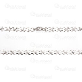 2602-5120-10 - Chaîne Maillons en Poissons Acier Inoxydable 304 10.5x5mm Collier 19.5" (49.5cm) Naturel 1pc 2602-5120-10,1pc,19.5" (49.5cm),Stainless Steel 304,Fish Shaped Links,Chaîne,Collier,19.5" (49.5cm),10.5x5mm,Naturel,1pc,Chine,montreal, quebec, canada, beads, wholesale