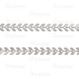 2602-5805-6N - Stainless Steel 304 Leaf Chain 6x3.5x0.5mm Soldered Natural 5m Roll 2602-5805-6N,acier inoxydable chain,montreal, quebec, canada, beads, wholesale